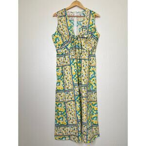 Chloe + Rene Lemon Midi Dress Size Medium